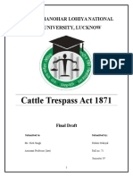 Cattle Trespass Act 1871