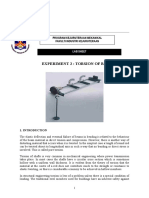 TORSION OF BARS Lab Sheet 2
