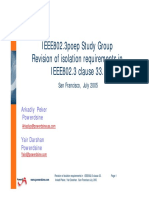 IEEE802.3poep Study Group Revision of Isolation Requirements in IEEE802.3 Clause 33