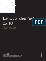 Lenovo Ideapad Z710: User Guide