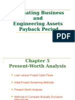 Se 307-Chapter 5 Present Worth Analysis