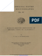 Romano-British Imitations of Bronze Coins of Claudius I / by C.H.V. Sutherland