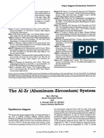 The AI-Zr (Aluminum-Zirconium) System