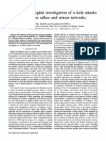 Pattern-Based Digital Investigation of X-Hole Attacks in Wireless Adhoc and Sensor Networks