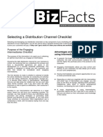 Selection of A Distribution Channel