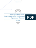 Communication Skills and Interventions For Students With Autism Spectrum Disorder