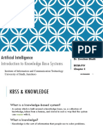 Artificial Intelligence: Chapter 4 Introduction To Knowledge Base Systems