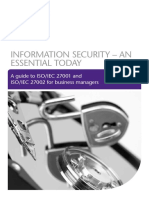 Information Security - An Essential Today: A Guide To Iso/Iec 27001 and Iso/Iec 27002 For Business Managers