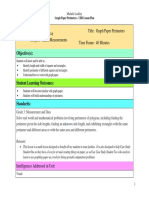 Grade Level: Subject: SDC, 3-6 Math, Measurements Title: Time Frame: Graph Paper Perimeters 40 Minutes