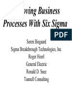 Improving Business Processes With Six Sigma - Soren Bisgaard