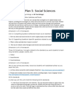 Sociology Unit Plan