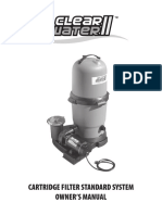 Cartridge Filter Standard System Owner'S Manual