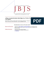 Case Report A Rare Acromioclavicular Joint Injury in A Twelve-Year-Old Boy. A