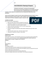 Topic 6: Planning & Proposal: Action Research