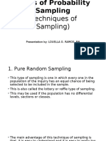 Types of Probability Sampling