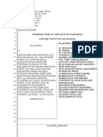 Complaint For Wrongful Foreclosure, Fraud, Negligence, Quiet Title and Unfair Business Practices