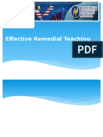 Effective Remedial Teaching