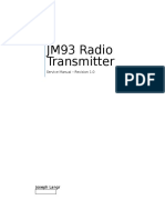 JM93 Radio Transmitter: Service Manual - Revision 1.0