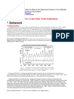 Lunar Tides Responsible and Variation in The Global Temperature Anomalies