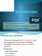 Disinfection: Jae K. (Jim) Park, Professor Dept. of Civil and Environmental Engineering University of Wisconsin-Madison