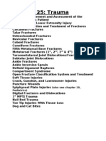 Chapter 25: Trauma: (Also See Chapter 19, Pediatrics)