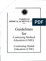 Guidelines For: Continuing Medical Education (CME) / Continuing Dental Education (eDE)