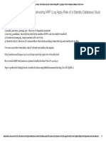 Standby - FAQ - Oracle Technology Stack - How To Speed Up and Troubleshooting MRP (Log Apply Rate of A Standby Database) Stuck Issues