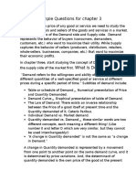 Tips and Samples CH 3 Demand and Supply