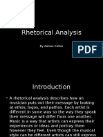 Rhetorical Analysis