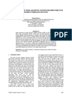 Complex Mobile User Adaptive System Framework For Mobile Wireless Devices