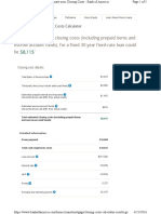 BOFA Closing Costs