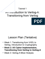 An Introduction To Verilog-A: Transitioning From Verilog: Tutorial 1