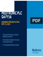 Medtronic Earnings Presentation FY16Q4 FINAL