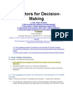 Indicators For Decision Making