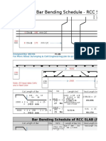 Bar Bending Schedule - RCC Slab New