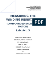 Measuring The Winding Resistance: Lab. Act. 3