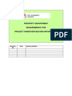 Project Handover Record Information Rev 2