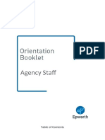 Epworth Richmond - Agency Staff Orientation Booklet MAY 2016