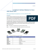 Analog Voice Network Interface Modules For Cisco 4000 Series Isrs