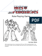 Transformers Tabletop RPG