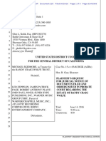 Documents Filed and Orders Issued in Probate Court Regarding The Estate of Randy Craig Wolfe (Skidmore v. Led Zeppelin "Stairway To Heaven" Lawsuit)