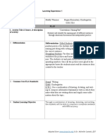 Edtpa Task 1 Part B - Plans For Learning Segment