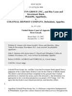 Colonial Penn Group, Inc., and Bay Loan and Investment Bank v. Colonial Deposit Company, 834 F.2d 229, 1st Cir. (1987)