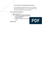 Design Flow of Nios Ii Processopr Using Qsys: Software and Hardware Requirements