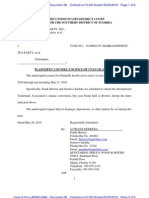 05-20-10 - Plaintiffs Counsel Notice of Unavailability