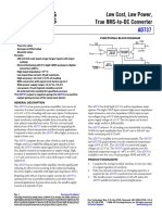 Low Cost, Low Power, True RMS-to-DC Converter: Data Sheet