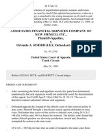 Associates Financial Services Company of New Mexico, Inc. v. Orlando A. Rodriguez, 28 F.3d 112, 10th Cir. (1994)