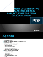 Development of A Derivative Standard Cell Library BNM - LVT - 45Nm For Cmos Gpdk045 Library