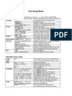 Perl Cheat Sheet