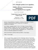 Lawrence L. Penny, Plaintiff-Apellee/cross-Appellant v. Louis O. Giuffrida, Director Federal Emergency Management Agency Defendant-Appellant/cross-Appellee, 897 F.2d 1543, 10th Cir. (1990)